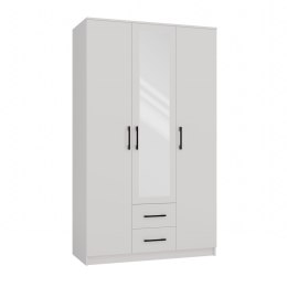 TOP E SHOP SZAFA ROMANA 120X205 BIAŁA Z LUSTREM