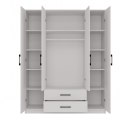TOP E SHOP SZAFA ROMANA 160X205 BIAŁA BEZ LUSTRA