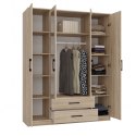 TOP E SHOP SZAFA ROMANA 160X205 SONOMA Z LUSTREM
