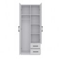 TOP E SHOP SZAFA ROMANA 80X205 BIAŁA Z LUSTREM