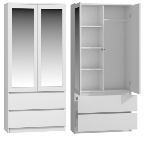 TOP E SHOP SZAFA SS-90 LUSTRO - BIEL TOP E SHOP SZAFA SS-90 LUSTRO - BIEL