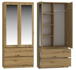 TOP E SHOP SZAFA SS-90 LUSTRO - DĄB ARTISAN