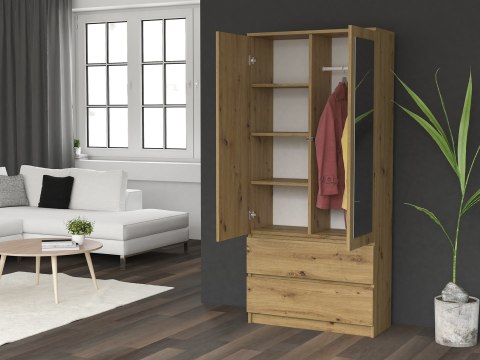 TOP E SHOP SZAFA SS-90 LUSTRO - DĄB ARTISAN TOP E SHOP SZAFA SS-90 LUSTRO - DĄB ARTISAN