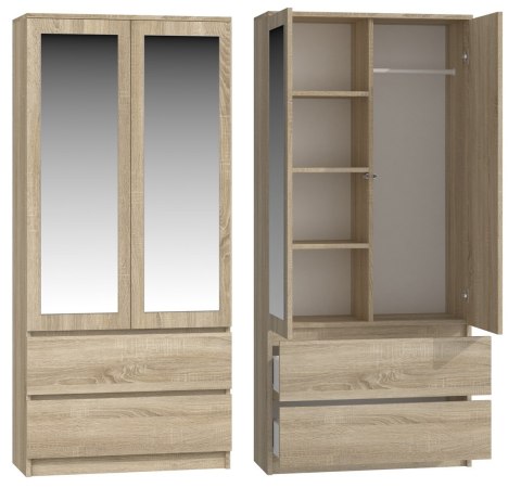 TOP E SHOP SZAFA SS-90 LUSTRO - DĄB SONOMA TOP E SHOP SZAFA SS-90 LUSTRO - DĄB SONOMA