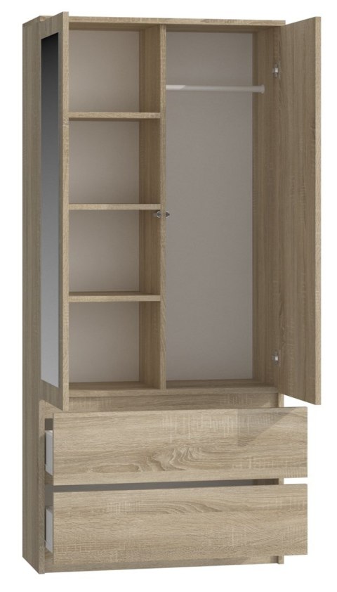 TOP E SHOP SZAFA SS-90 LUSTRO - DĄB SONOMA TOP E SHOP SZAFA SS-90 LUSTRO - DĄB SONOMA