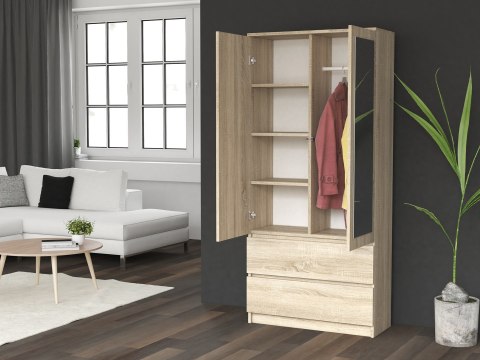TOP E SHOP SZAFA SS-90 LUSTRO - DĄB SONOMA TOP E SHOP SZAFA SS-90 LUSTRO - DĄB SONOMA