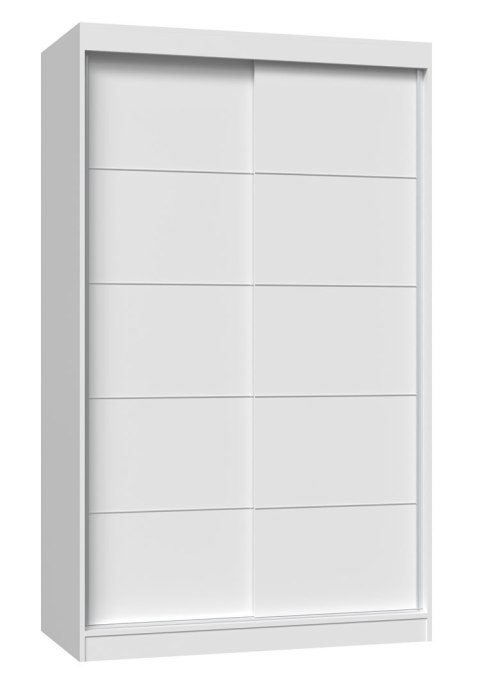 TOP E SHOP Szafa z drzwiami przesuwnymi i ozdobnymi szprosami IGA 120x61xH200 biel