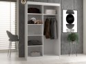 TOP E SHOP Szafa z drzwiami przesuwnymi i ozdobnymi szprosami IGA 120x61xH200 biel