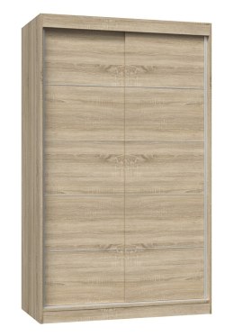 TOP E SHOP Szafa z drzwiami przesuwnymi i ozdobnymi szprosami IGA 120x61xH200 sonoma