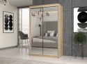 TOP E SHOP Szafa z drzwiami przesuwnymi z 2 lustrami IGA 120x61xH200 sonoma