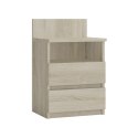 TOP E SHOP M1 MALWA STOLIK NOCNY 2 SZUFLADY 1 PÓŁKA SONOMA