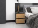 TOP E SHOP Szafka nocna W2 40x40xH52 antracyt/artisan