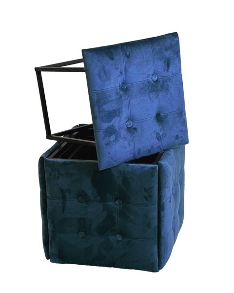 Go Gift Puf-transformator 5w1 - 5 taboretów w 1 pufie granat velvet Go Gift Puf-transformator 5w1 - 5 taboretów w 1 pufie granat velvet