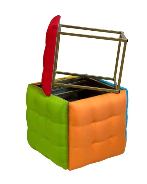 Go Gift Puf-transformator 5w1 - 5 taboretów w 1 pufie multicolor Go Gift Puf-transformator 5w1 - 5 taboretów w 1 pufie multicolor