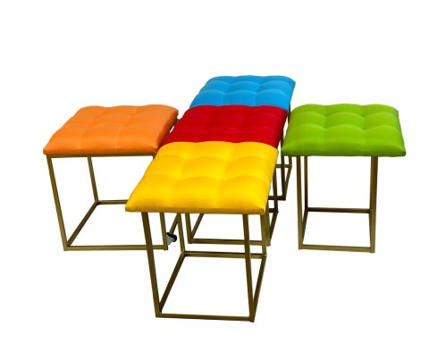 Go Gift Puf-transformator 5w1 - 5 taboretów w 1 pufie multicolor Go Gift Puf-transformator 5w1 - 5 taboretów w 1 pufie multicolor