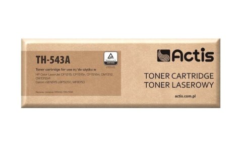 ACTIS Actis TH-543A Toner (zamiennik HP 125A CB543A, Canon CRG-716M; Standard; 1500 stron; czerwony) ACTIS Actis TH-543A Toner (zamiennik HP 125A CB543A, Canon CRG-716M; Standard; 1500 stron; czerwony)