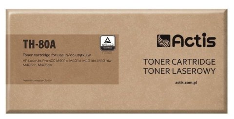 ACTIS Actis TH-80A Toner (zamiennik HP 80A CF280A; Standard; 2700 stron; czarny) ACTIS Actis TH-80A Toner (zamiennik HP 80A CF280A; Standard; 2700 stron; czarny)