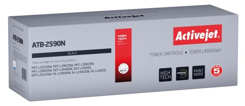 Activejet Activejet ATB-2590N Toner (zamiennik Brother TN2590; Supreme; 1200 stron; czarny) Activejet Activejet ATB-2590N Toner (zamiennik Brother TN2590; Supreme; 1200 stron; czarny)