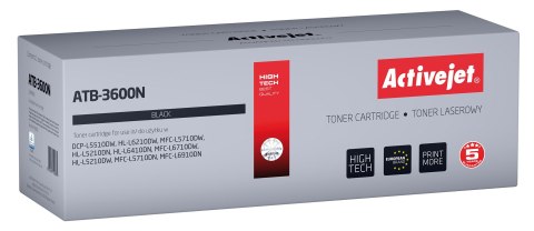 Activejet Activejet ATB-3600N Toner (zamiennik Brother TN3600; Supreme; 3000 stron; czarny) Activejet Activejet ATB-3600N Toner (zamiennik Brother TN3600; Supreme; 3000 stron; czarny)