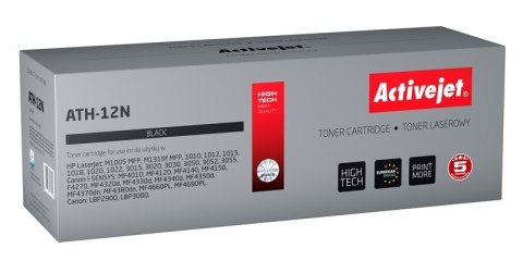 Activejet Activejet ATH-12N Toner (zamiennik HP 12A Q2612A, Canon FX-10, Canon CRG-703; Supreme; 2300 stron; czarny) Activejet Activejet ATH-12N Toner (zamiennik HP 12A Q2612A, Canon FX-10, Canon CRG-703; Supreme; 2300 stron; czarny)