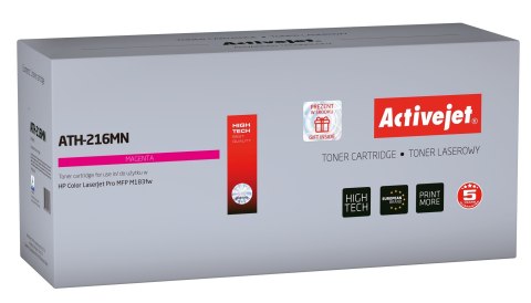 Activejet Activejet ATH-216MN Toner (zamiennik HP 216A W2413A; Supreme; 850 stron; czerwony) z chipem Activejet Activejet ATH-216MN Toner (zamiennik HP 216A W2413A; Supreme; 850 stron; czerwony) z chipem
