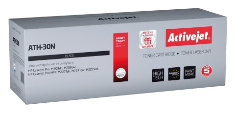 Activejet Activejet ATH-30N Toner (zamiennik HP 30A CF230A; Supreme; 1600 stron; czarny) Activejet Activejet ATH-30N Toner (zamiennik HP 30A CF230A; Supreme; 1600 stron; czarny)