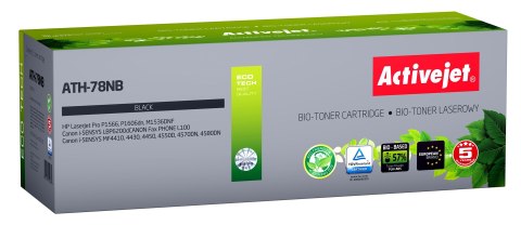 Activejet BIO Activejet ATH-78NB Toner (zamiennik HP 78A CE278A, Canon CRG-728; Supreme; 2500 stron; czarny). ECO Toner. Proszek w tonerze Activejet BIO Activejet ATH-78NB Toner (zamiennik HP 78A CE278A, Canon CRG-728; Supreme; 2500 stron; czarny). ECO Toner. Proszek w tonerze