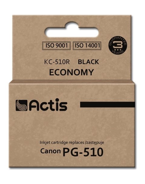 ACTIS Actis KC-510R Tusz (zamiennik Canon PG-510; Standard; 12 ml; czarny) ACTIS Actis KC-510R Tusz (zamiennik Canon PG-510; Standard; 12 ml; czarny)