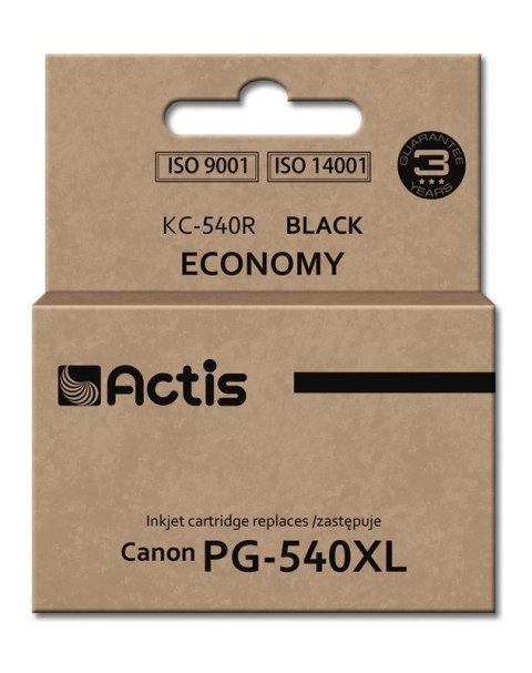 ACTIS Actis KC-540R Tusz (zamiennik Canon PG-540XL; Standard; 22 ml; czarny) ACTIS Actis KC-540R Tusz (zamiennik Canon PG-540XL; Standard; 22 ml; czarny)