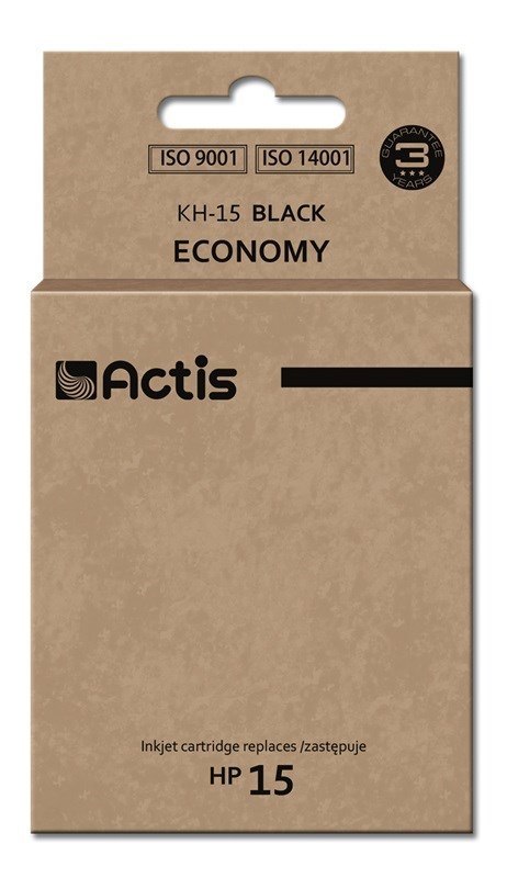ACTIS Actis KH-15 Tusz (zamiennik HP 15 C6615N; Standard; 44 ml; czarny)