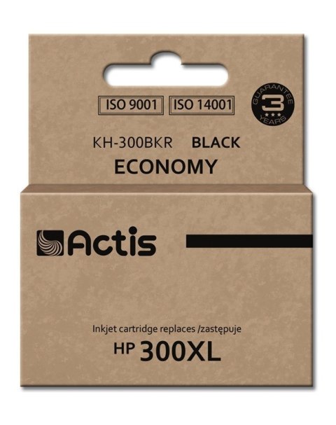 ACTIS Actis KH-300BKR Tusz (zamiennik HP 300XL CC641EE; Standard; 15 ml; czarny) ACTIS Actis KH-300BKR Tusz (zamiennik HP 300XL CC641EE; Standard; 15 ml; czarny)