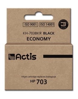 ACTIS Actis KH-703BKR Tusz (zamiennik HP 703 CD887AE; Standard; 15 ml; czarny)