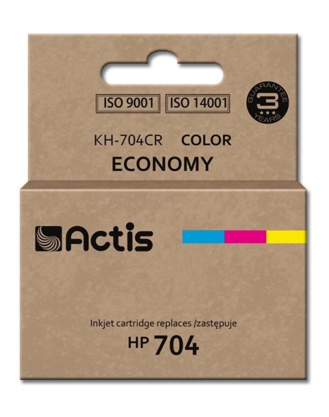 ACTIS Actis KH-704CR Tusz (zamiennik HP 704 CN693AE; Standard; 9 ml; kolor) ACTIS Actis KH-704CR Tusz (zamiennik HP 704 CN693AE; Standard; 9 ml; kolor)