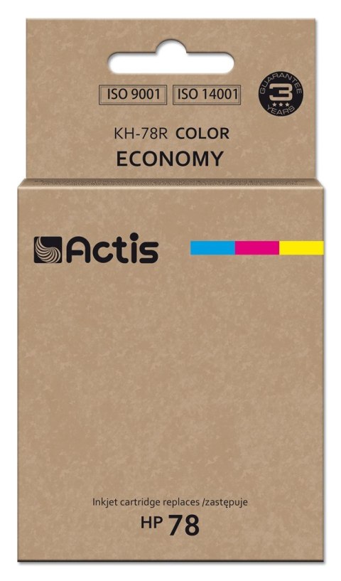 ACTIS Actis KH-78R Tusz (zamiennik HP 78 C6578D; Standard; 36 ml; kolor) ACTIS Actis KH-78R Tusz (zamiennik HP 78 C6578D; Standard; 36 ml; kolor)