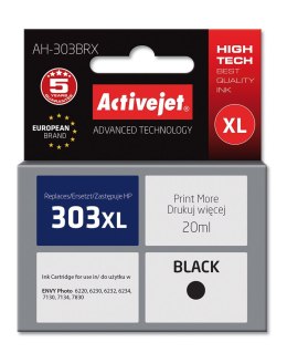 Activejet Activejet AH-303BRX Tusz (zamiennik HP 303XL T6N04AE; Premium; 20ml; czarny)