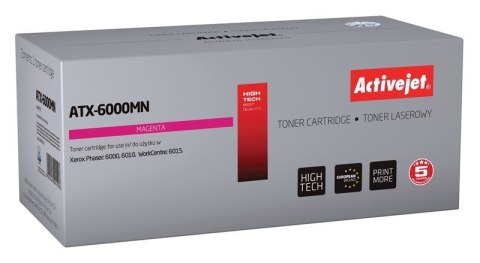 Activejet Activejet ATX-6000MN Toner (zamiennik Xerox 106R01632; Supreme; 1000 stron; czerwony) Activejet Activejet ATX-6000MN Toner (zamiennik Xerox 106R01632; Supreme; 1000 stron; czerwony)