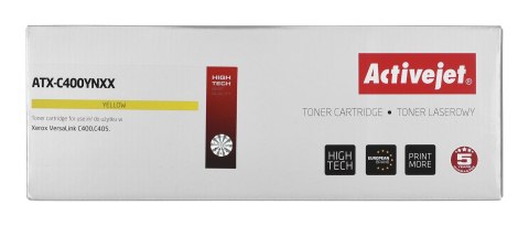 Activejet Activejet ATX-C400YNXX Toner (zamiennik Xerox 106R03533; Supreme; 8000 stron; żółty) Activejet Activejet ATX-C400YNXX Toner (zamiennik Xerox 106R03533; Supreme; 8000 stron; żółty)