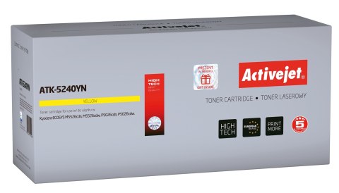 Activejet Activejet ATK-5240YN Toner (zamiennik Kyocera TK-5240Y; Supreme; 3000 stron; żółty) Activejet Activejet ATK-5240YN Toner (zamiennik Kyocera TK-5240Y; Supreme; 3000 stron; żółty)