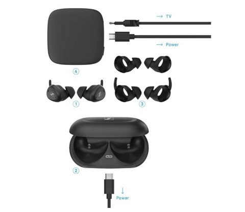 Sennheiser Słuchawki bezprzewodowe Sennheiser TV Clear Set Czarne Sennheiser Słuchawki bezprzewodowe Sennheiser TV Clear Set Czarne