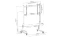 ART Mobilny stojak + Uchwyt do TV 45-90" 60KG SD-22 ART Vesa 800x400
