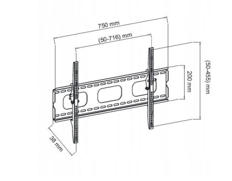ART Uchwyt ścienny do telewizora ART AR-18 32"-70" 60kg ART Uchwyt ścienny do telewizora ART AR-18 32"-70" 60kg