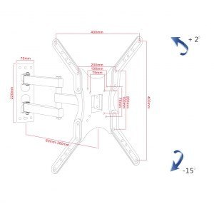 ART Uchwyt ścienny do telewizora ART AR-61A (ścienne; 19" - 56"; max. 30kg) ART Uchwyt ścienny do telewizora ART AR-61A (ścienne; 19" - 56"; max. 30kg)