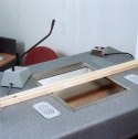 Contacta CONTACTA INTERKOM STS-K003L-B, ZESTAW (WZMACNIACZ, MODUŁ DLA INTERESANTA ORAZ OBSŁUGI, ZASILACZ, PĘTLA INDUKCYJNA), CZARNY