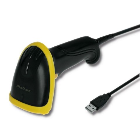 Qoltec QOLTEC LASEROWY CZYTNIK KODÓW 1D | 2D | USB | CZARNY Qoltec QOLTEC LASEROWY CZYTNIK KODÓW 1D | 2D | USB | CZARNY