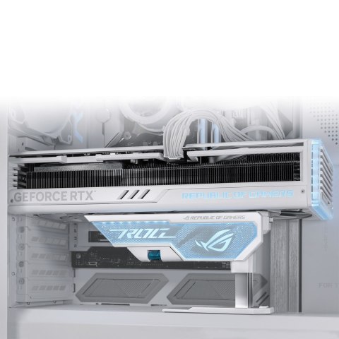 ASUS Uchwyt na kartę ASUS XH01 ROG HERCULX WHITE ASUS Uchwyt na kartę ASUS XH01 ROG HERCULX WHITE