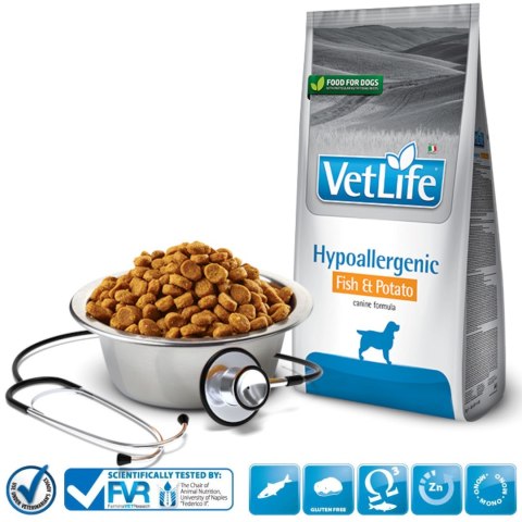 Farmina FARMINA Vet Life Hypoallergenic Fish & Potato Canine - sucha karma dla psa - 12 kg Farmina FARMINA Vet Life Hypoallergenic Fish & Potato Canine - sucha karma dla psa - 12 kg