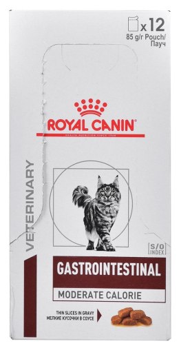 Royal Canin ROYAL CANIN Intestinal Gastro Moderate Calorie Cat - mokra karma dla kota - 12x85g