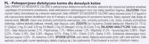 Royal Canin ROYAL CANIN Urinary Moderate Calorie - saszetka 12x85g Royal Canin ROYAL CANIN Urinary Moderate Calorie - saszetka 12x85g