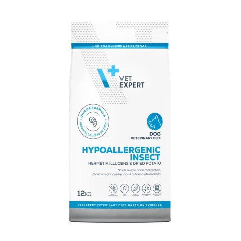VetExpert VetExpert Veterinary Diet Hypoallergenic Insect dog 12kg (WYPRZEDAŻ) VetExpert VetExpert Veterinary Diet Hypoallergenic Insect dog 12kg (WYPRZEDAŻ)
