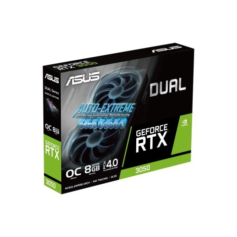ASUS Karta graficzna ASUS Dual GeForce RTX 3050 V2 8GB OC GDDR6 ASUS Karta graficzna ASUS Dual GeForce RTX 3050 V2 8GB OC GDDR6